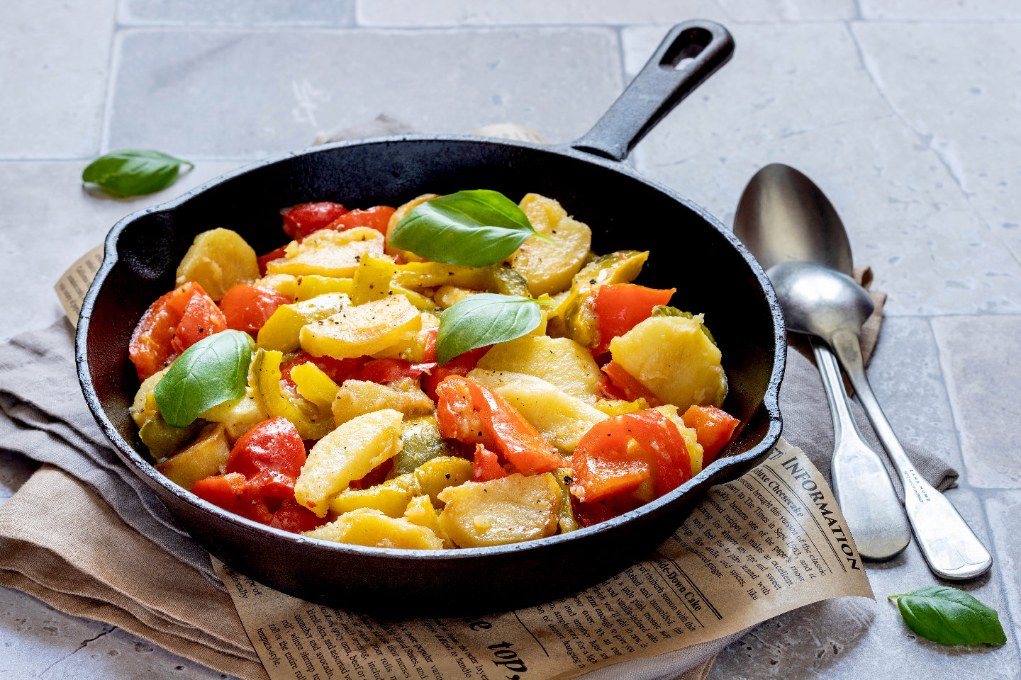 ricetta peperoni e patate in padella