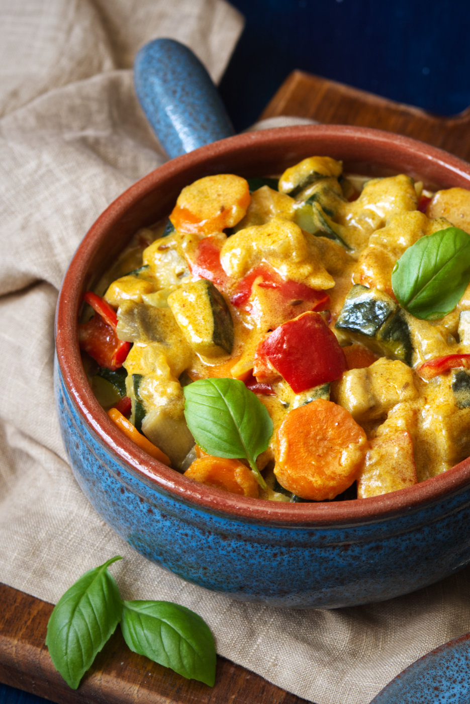 Verdure al latte di cocco, ricetta con curry e cumino