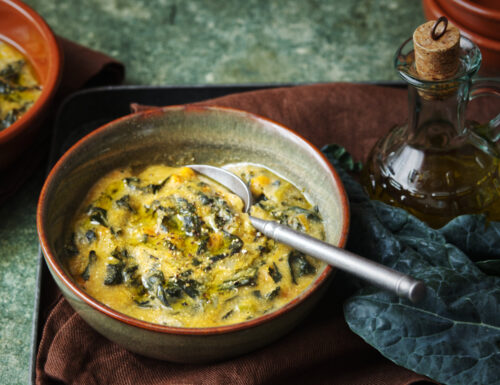 Minestra di cavolo nero con polenta