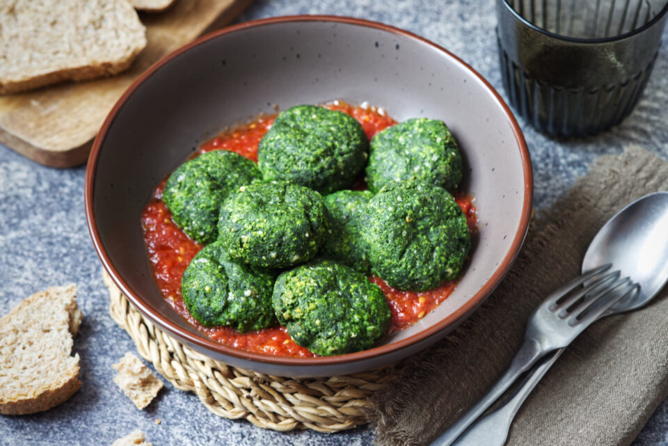 Polpette di tofu e spinaci,ricetta vegetariana