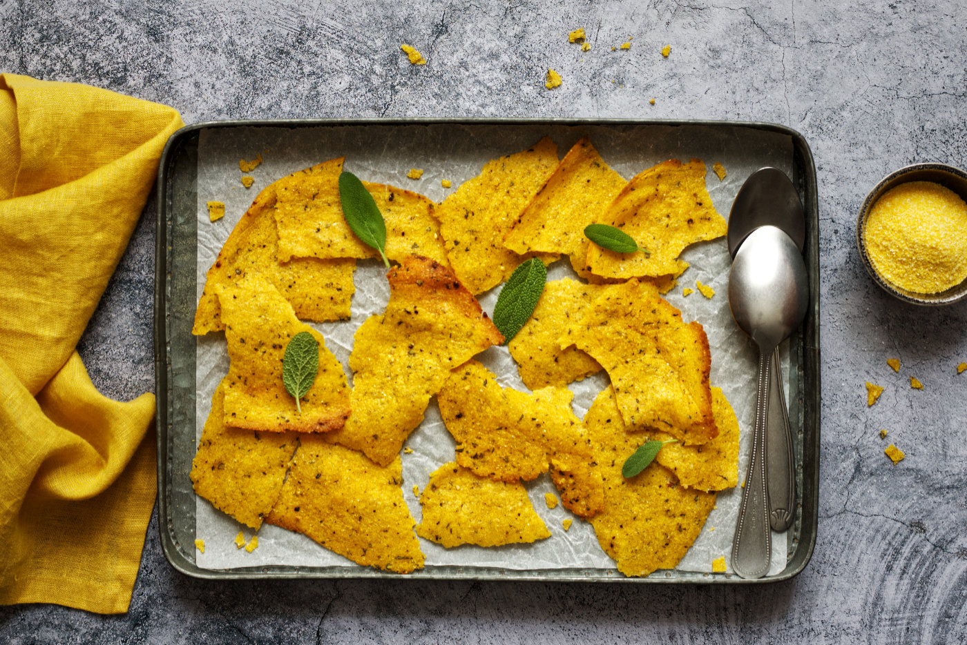 Sfoglie croccanti di polenta