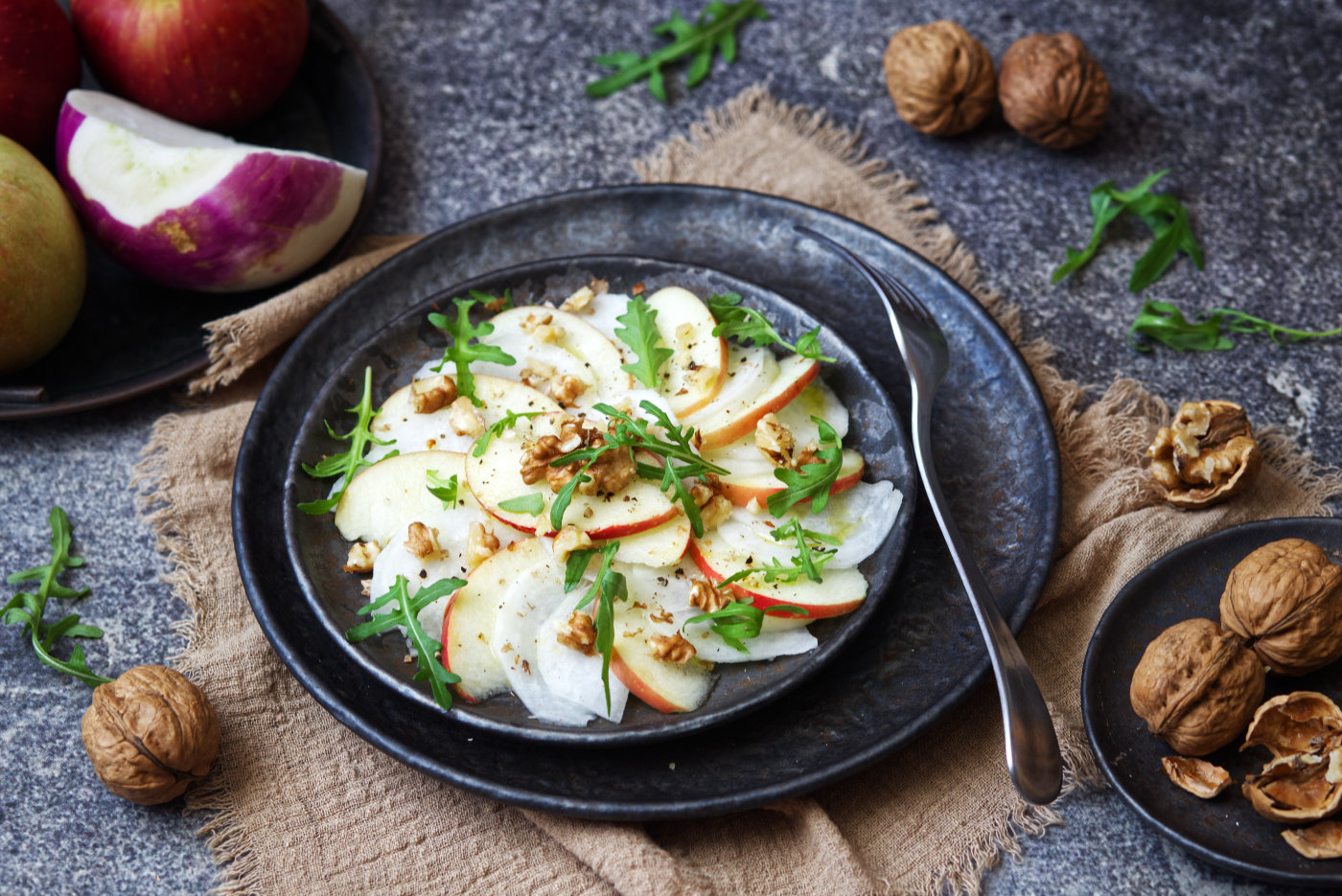 carpaccio di rape bianche