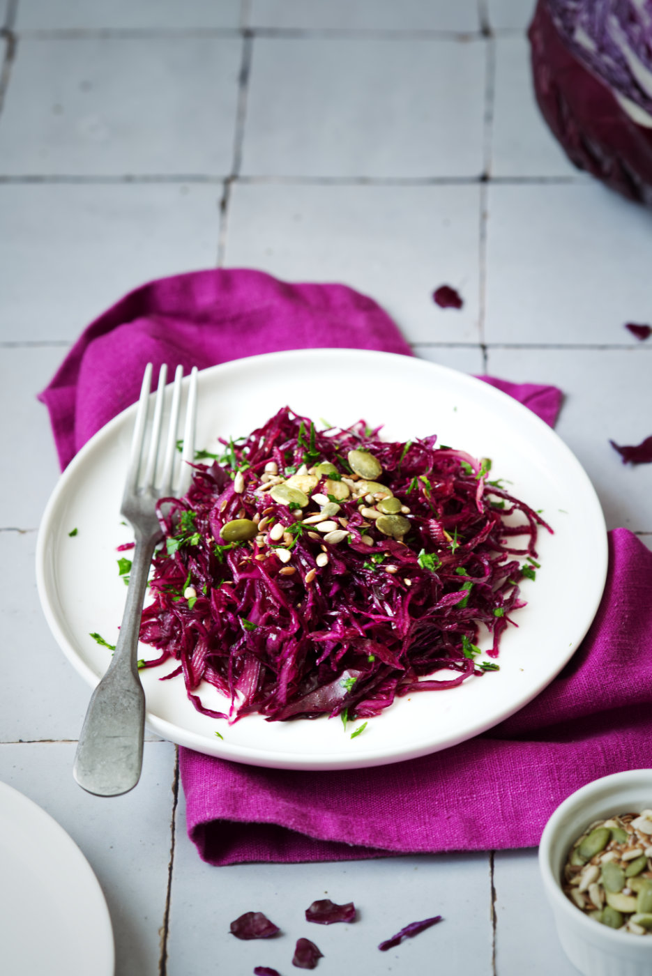 insalata di cavolo rosso marinato