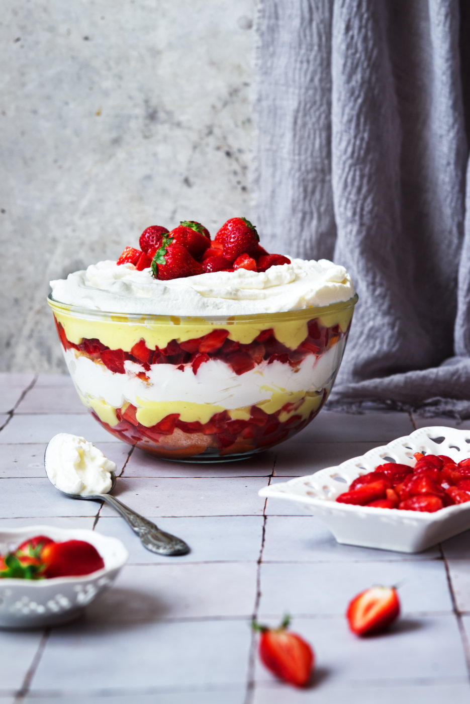 trifle alle fragole
