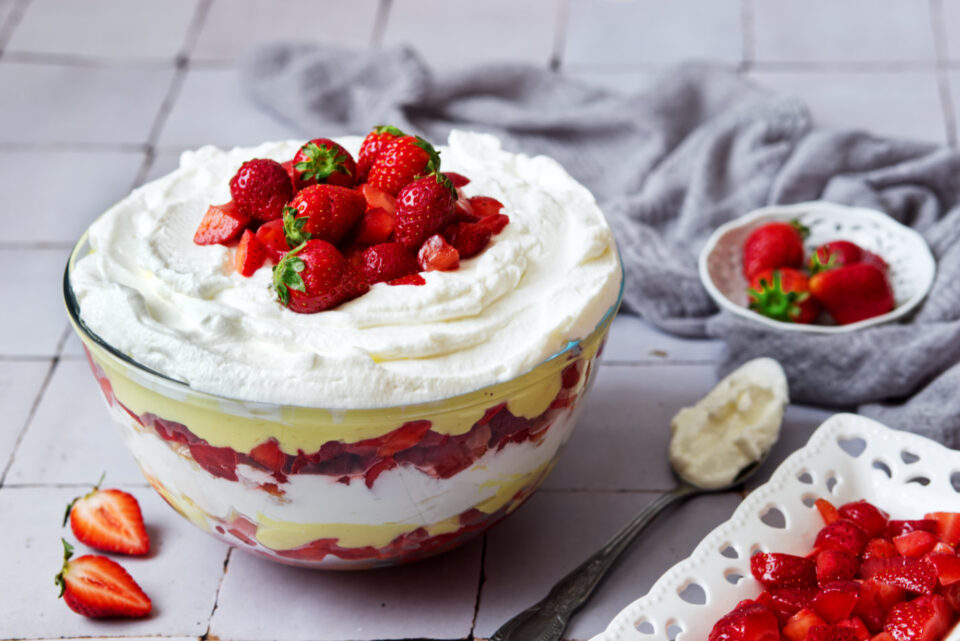 trifle alle fragole