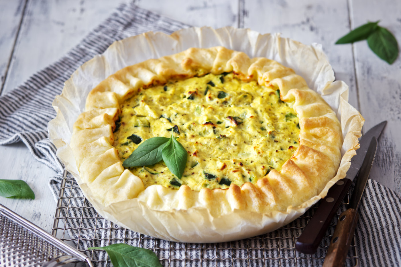 torta salata alle zucchine