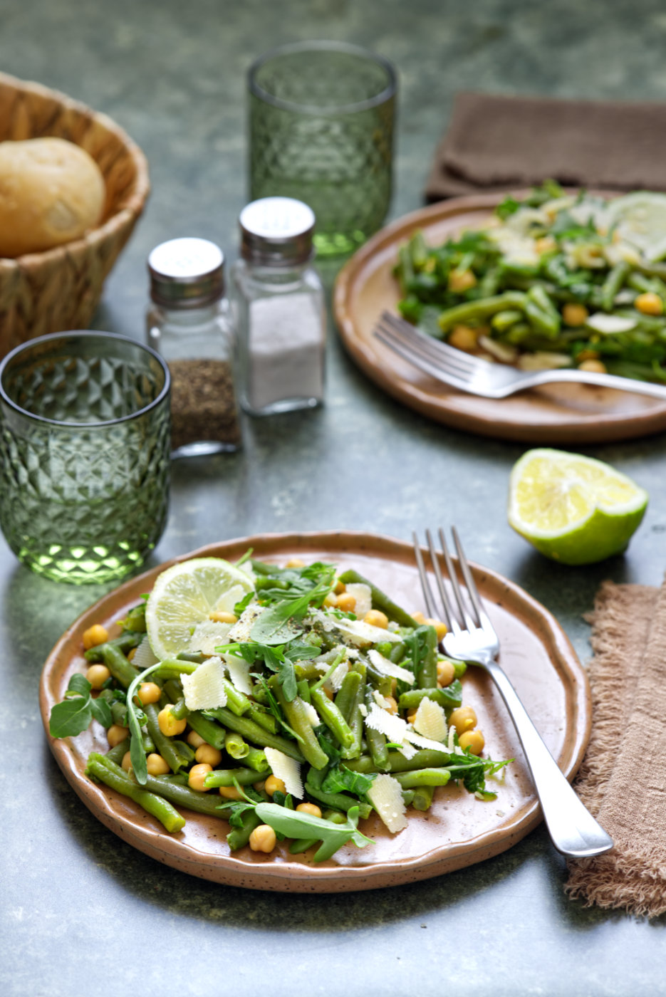 insalata di fagiolini e ceci