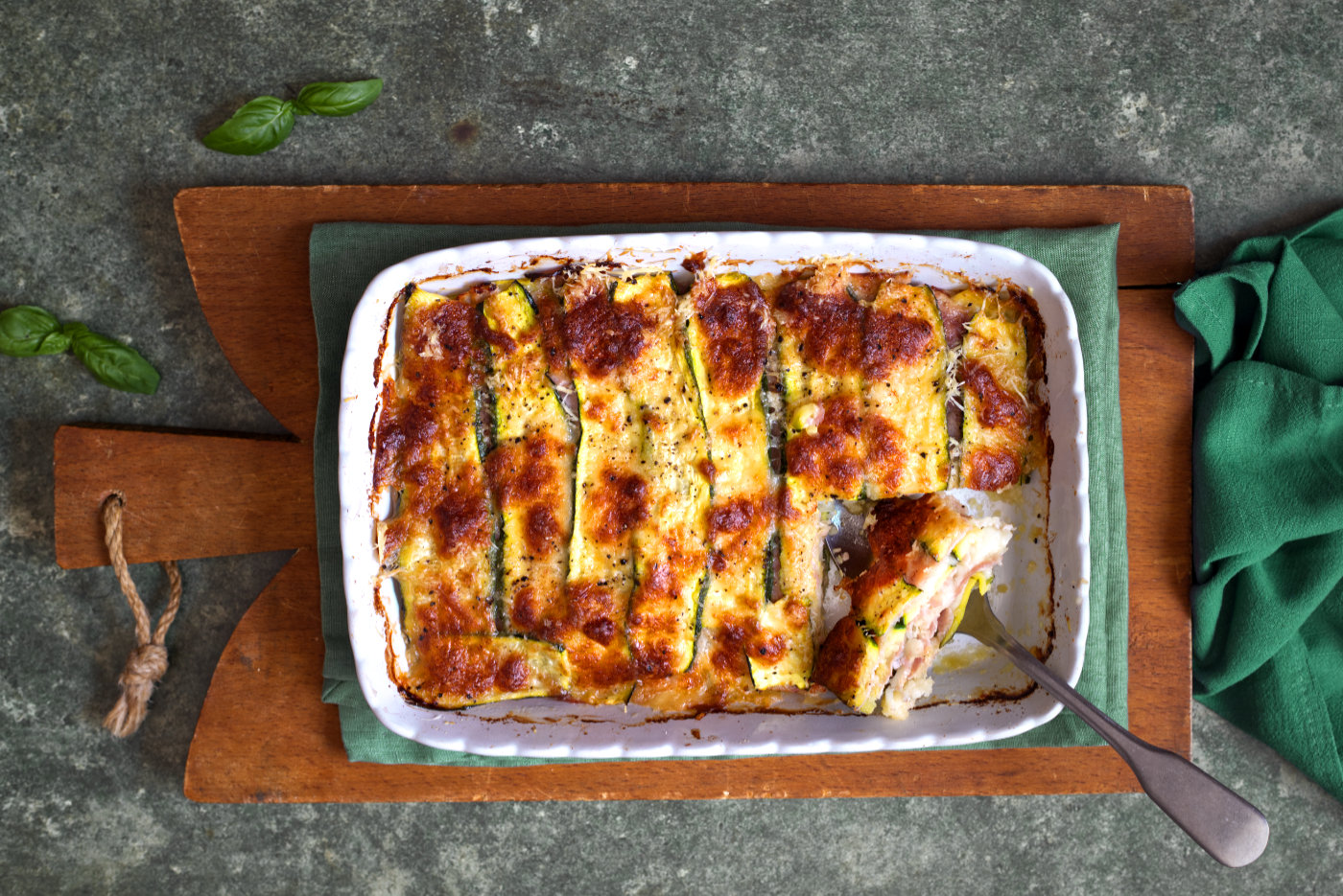 parmigiana bianca di zucchine