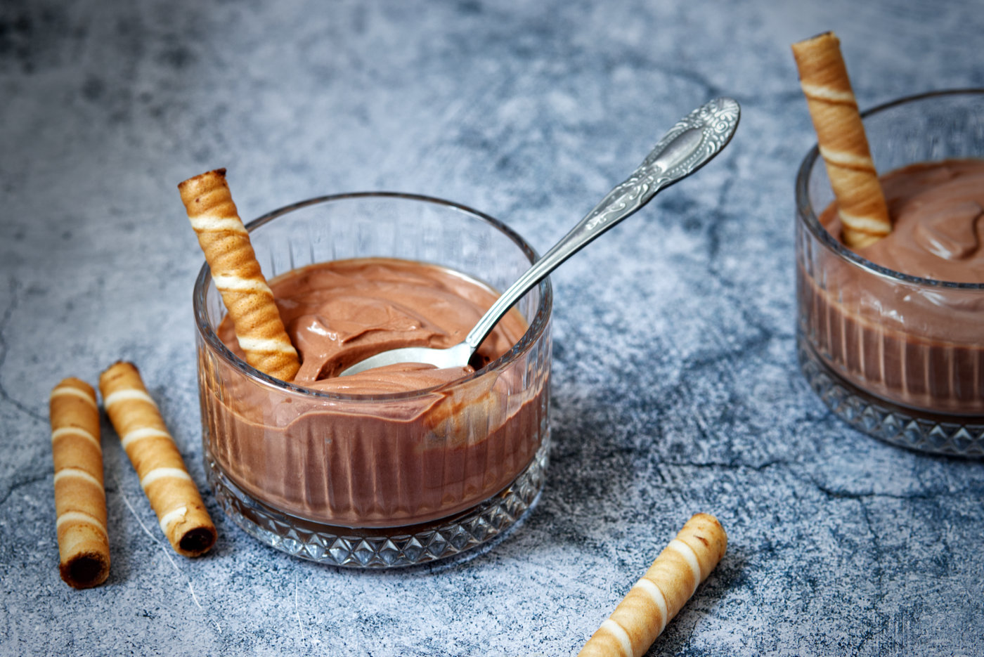 mousse di yogurt e cioccolato fondente
