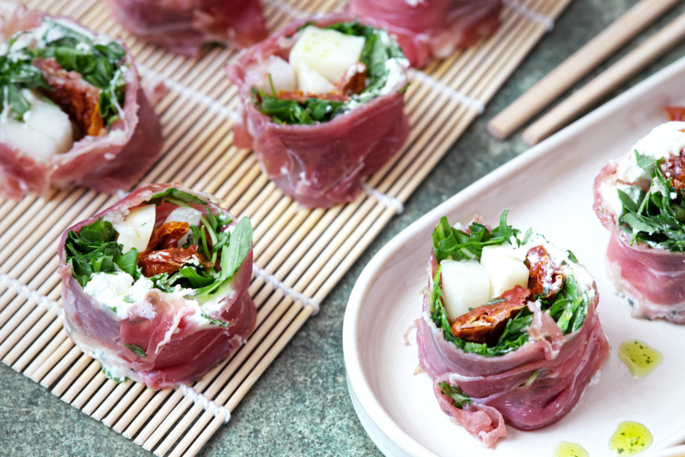 sushi di prosciutto crudo