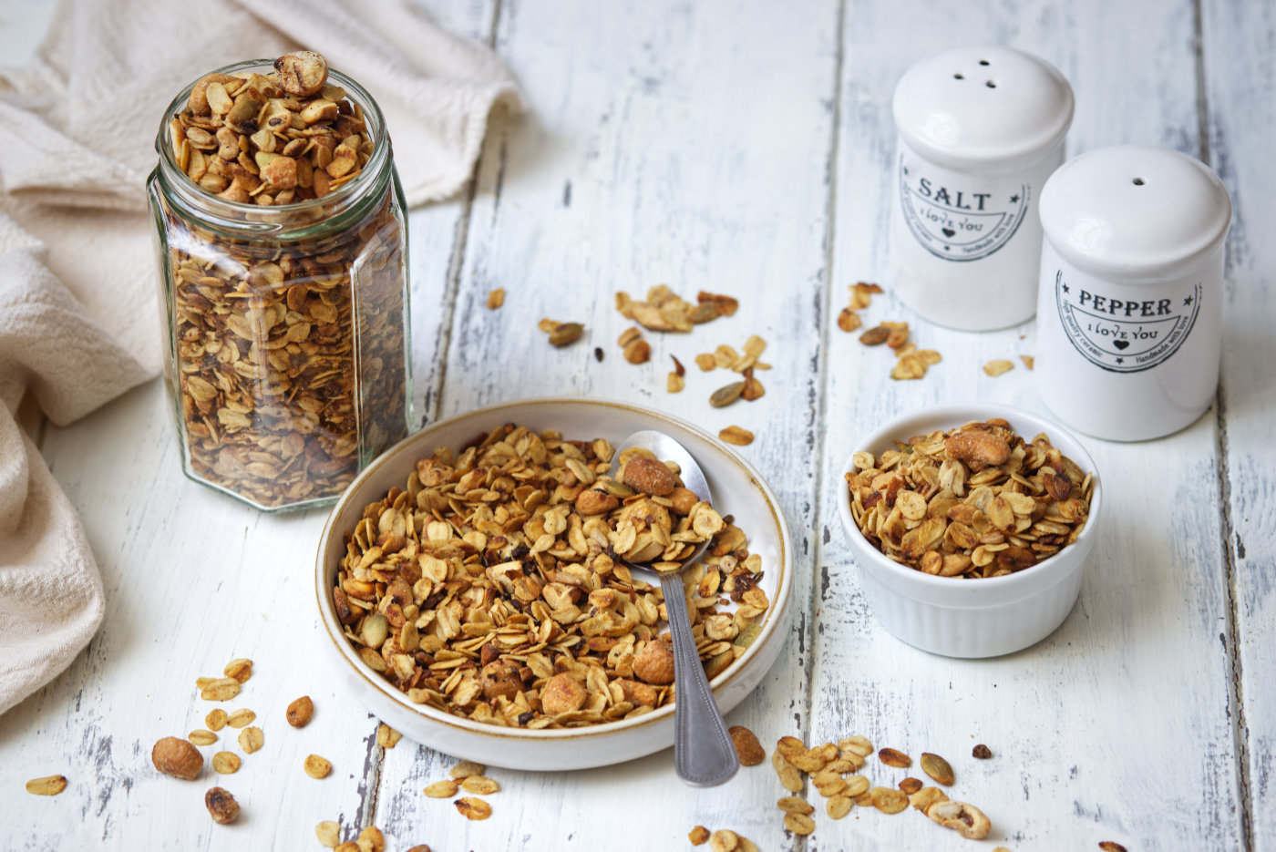 granola salata agli anacardi