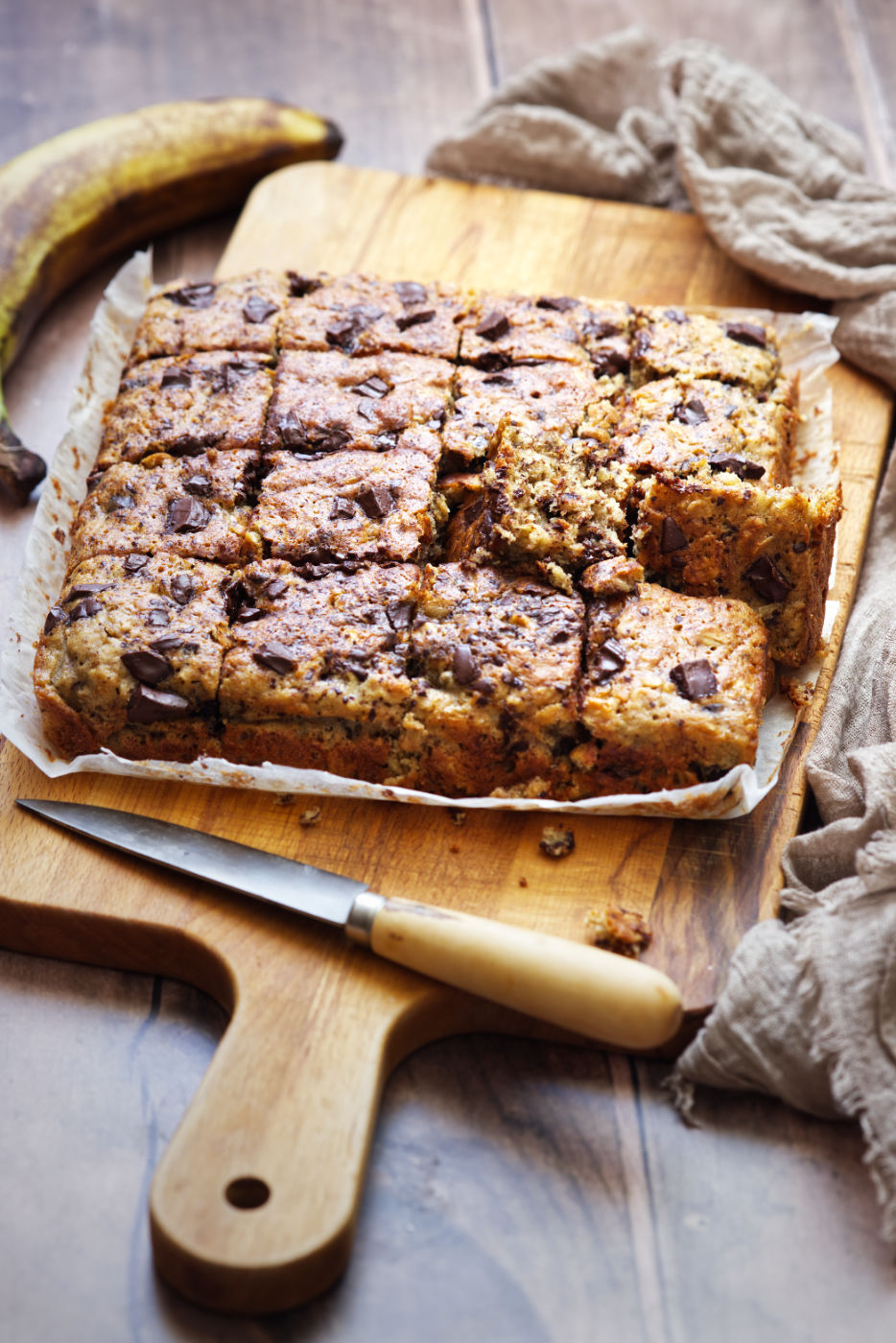 torta di banane e avena