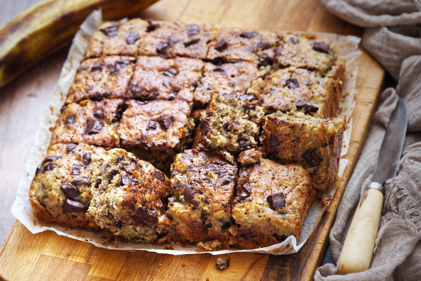 torta di banane e avena
