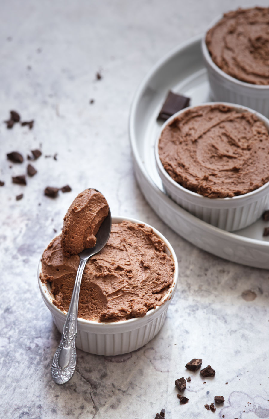 mousse al mascarpone e cioccolato fondente