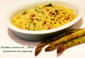 Carbonara di asparagi - ricetta primo piatto semplice