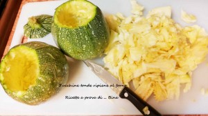 Zucchine tonde ripiene al forno - ricetta vegetariana