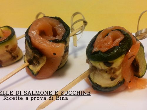 Girelle di salmone e zucchine