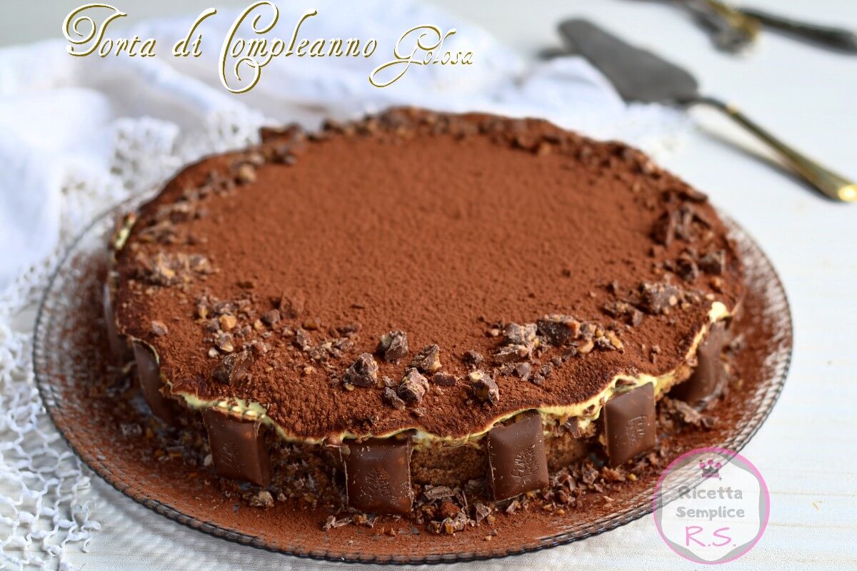 Torta di compleanno Golosa in 10 minuti pronta senza cottura