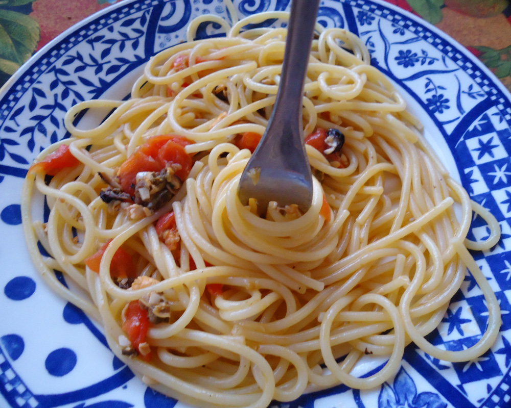 Spaghetti con i moscioli di Portonovo