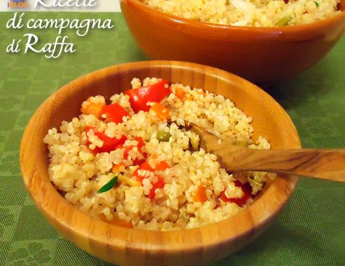 Insalata di quinoa con verdure e origano