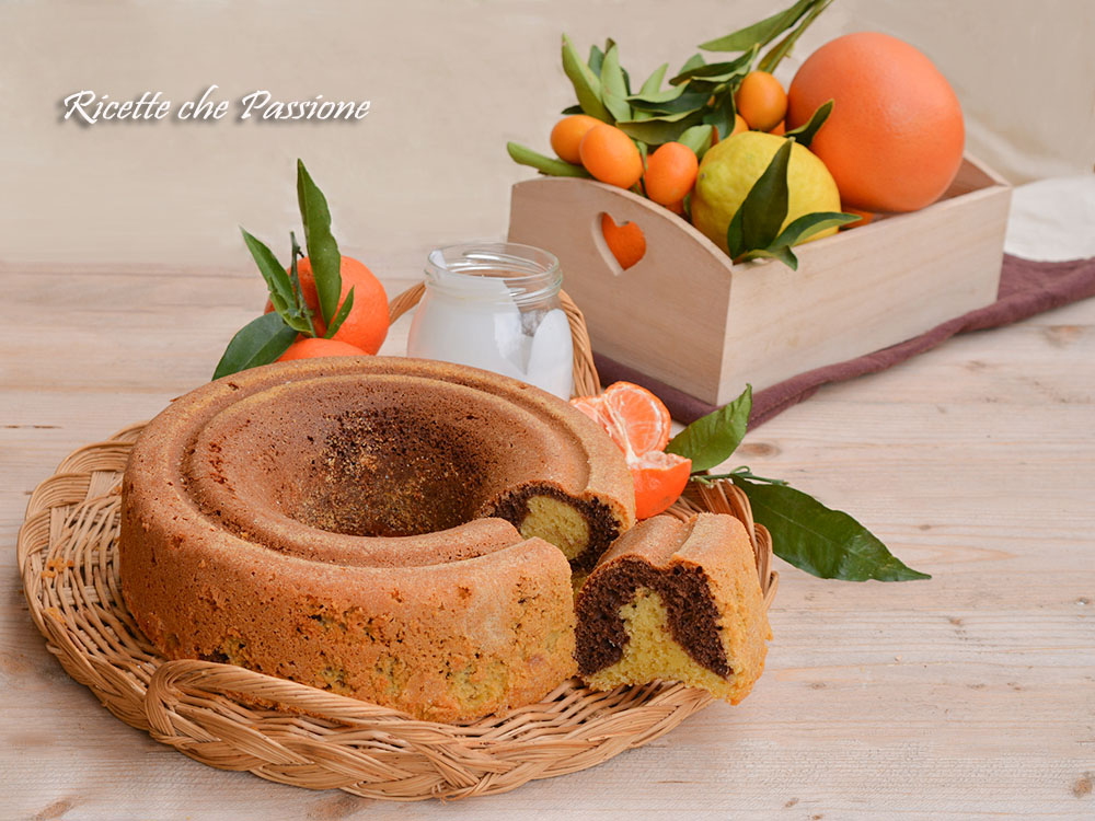 Ciambella Variegata allo Yogurt e Clementine