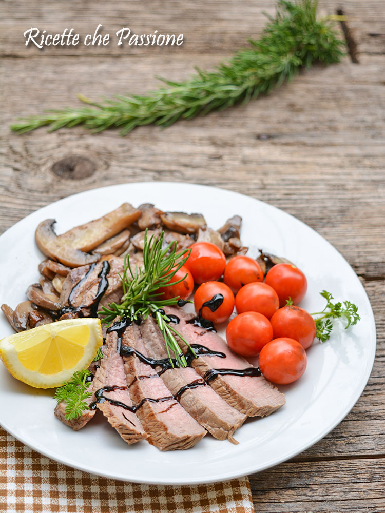 Tagliata Al Rosmarino Con Funghi Ricette Che Passione