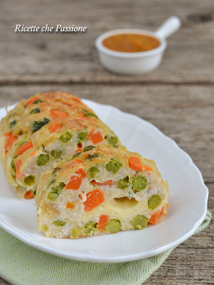polpettone di tacchino con verdure e scamorza