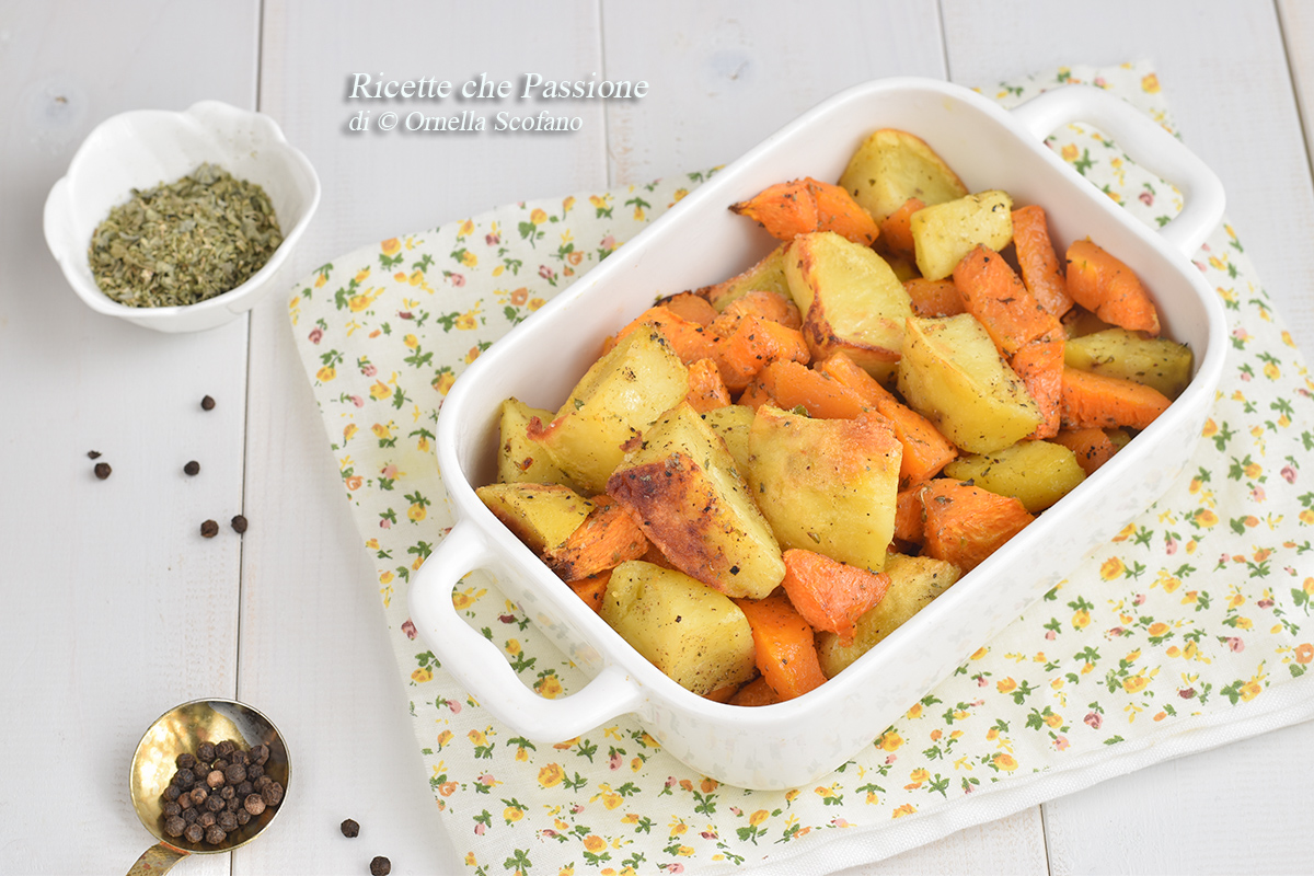 RICETTA zucca con patate al forno