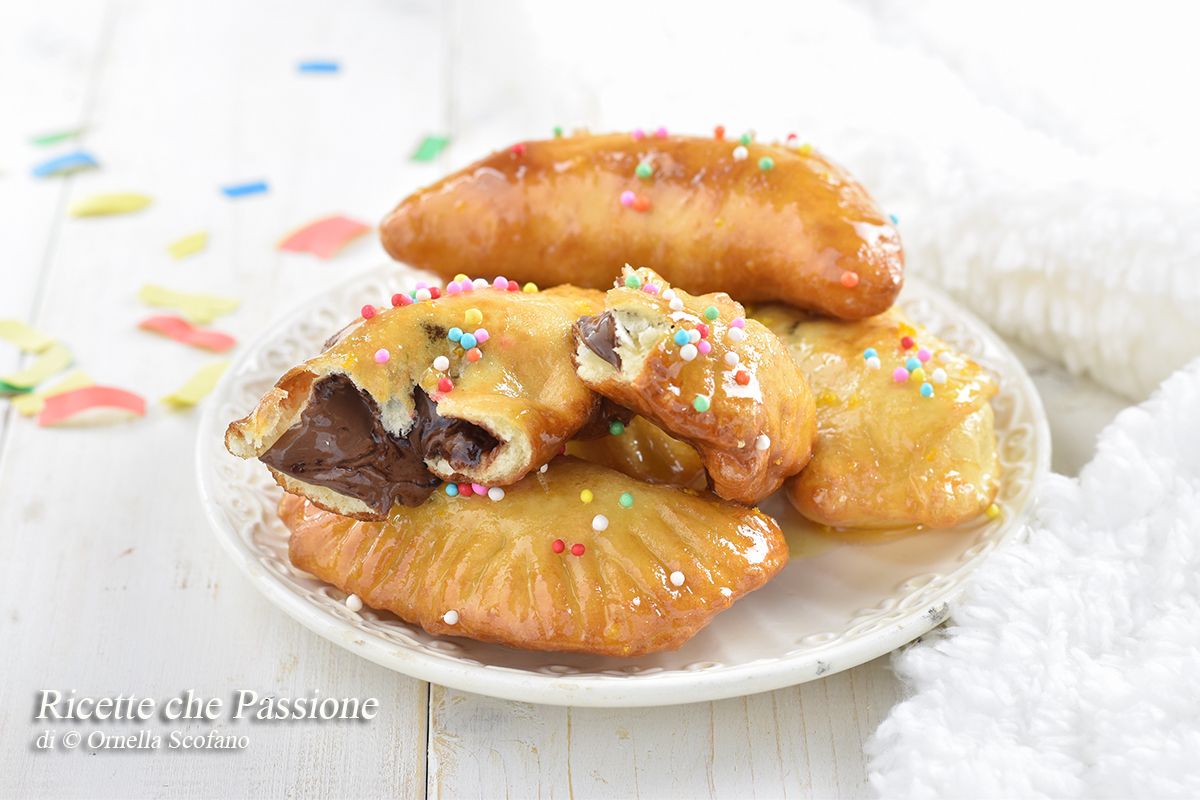 panzerotti di carnevale alla nutella