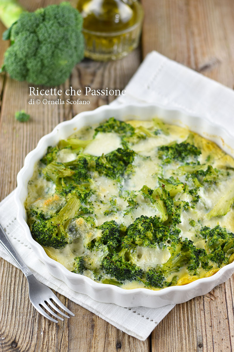 Broccoli con mozzarella al forno o in padella - Ricette che Passione di ...