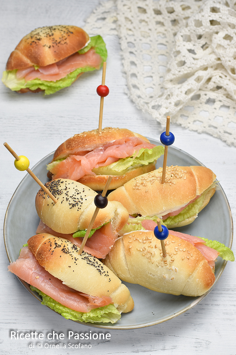 Brioche con salmone affumicato Ricette che Passione di Ornella Scofano