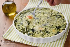 riso al forno con spinaci e provola cremoso