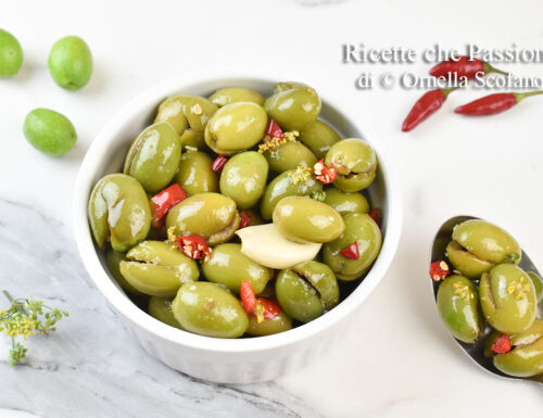 Olive schiacciate in salamoia