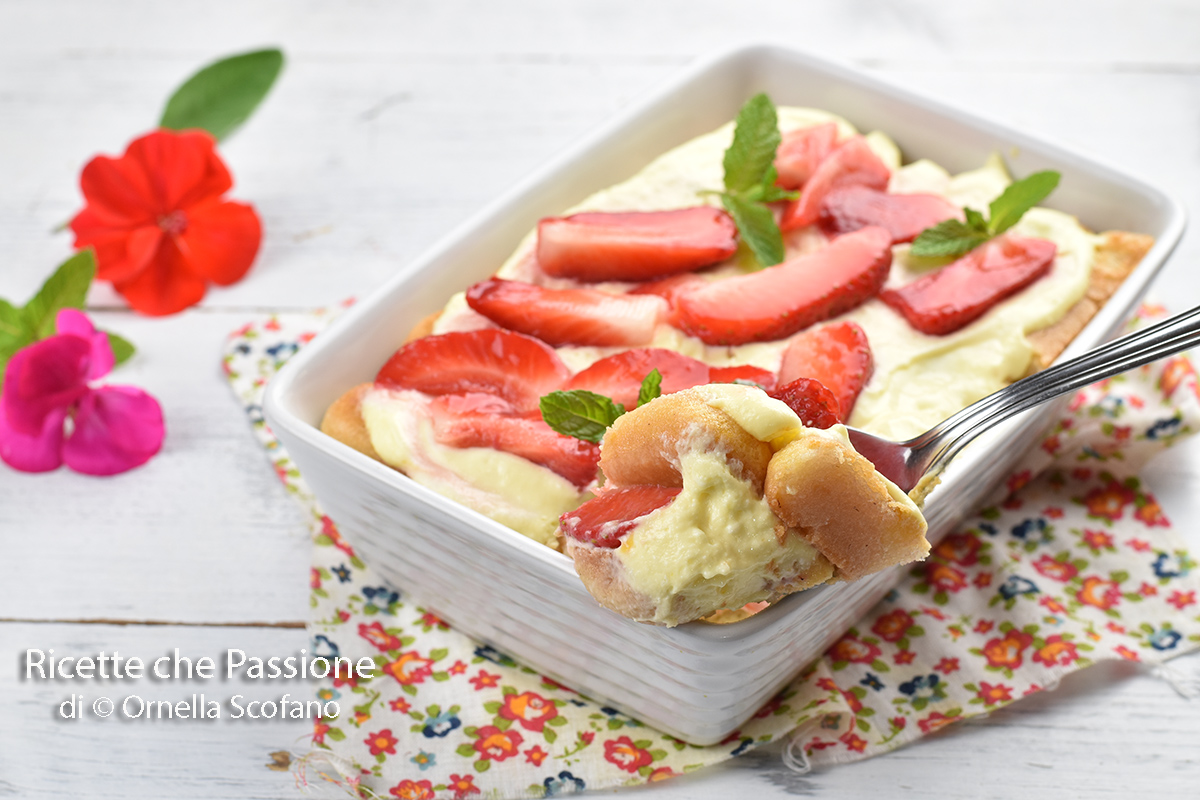 ricetta tiramisù alle fragole