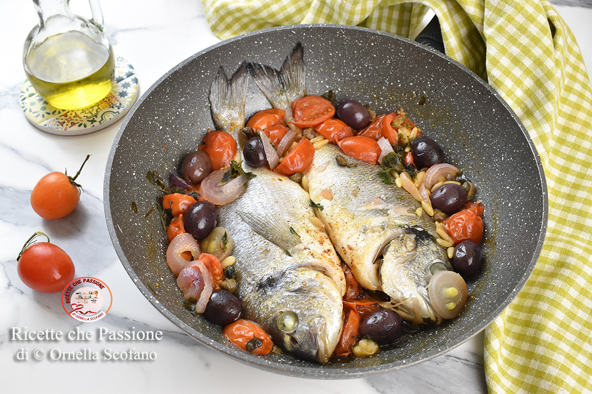 Orata In Padella Alla Mediterranea - Ricette Che Passione Di Ornella ...