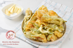 ricette fiori di zucca ripieni in pastella