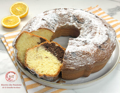 Ciambella arancia  e cioccolato