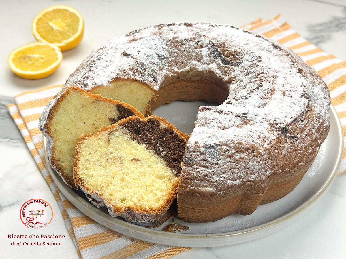 ricetta ciambella arancia e cioccolato senza burro