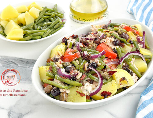 Insalata di patate e fagiolini al tonno sfiziosa