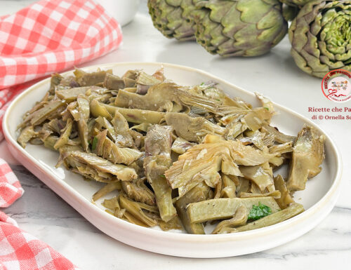 Carciofi in umido in padella