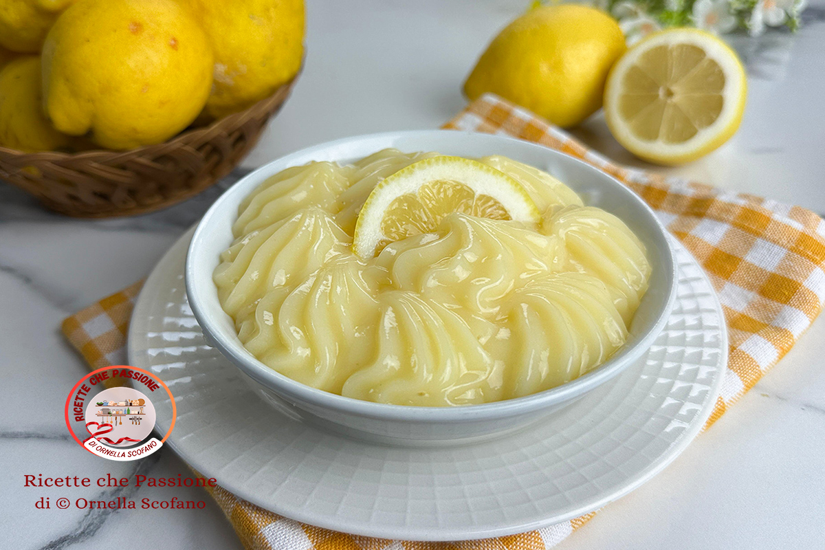 ricetta crema pasticcera da forno al limone o altri gusti