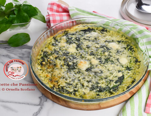 Riso al forno con spinaci e gorgonzola il primo che sa di primavera