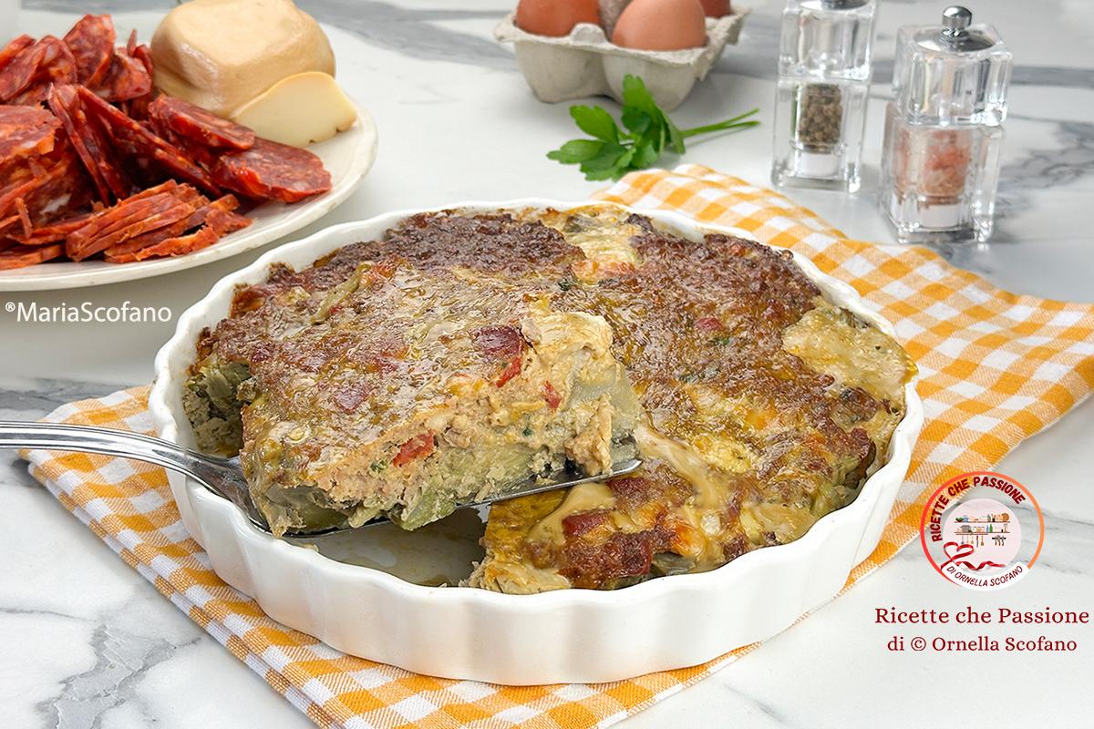 Ricetta sformato di carciofi alla calabrese per Pasqua