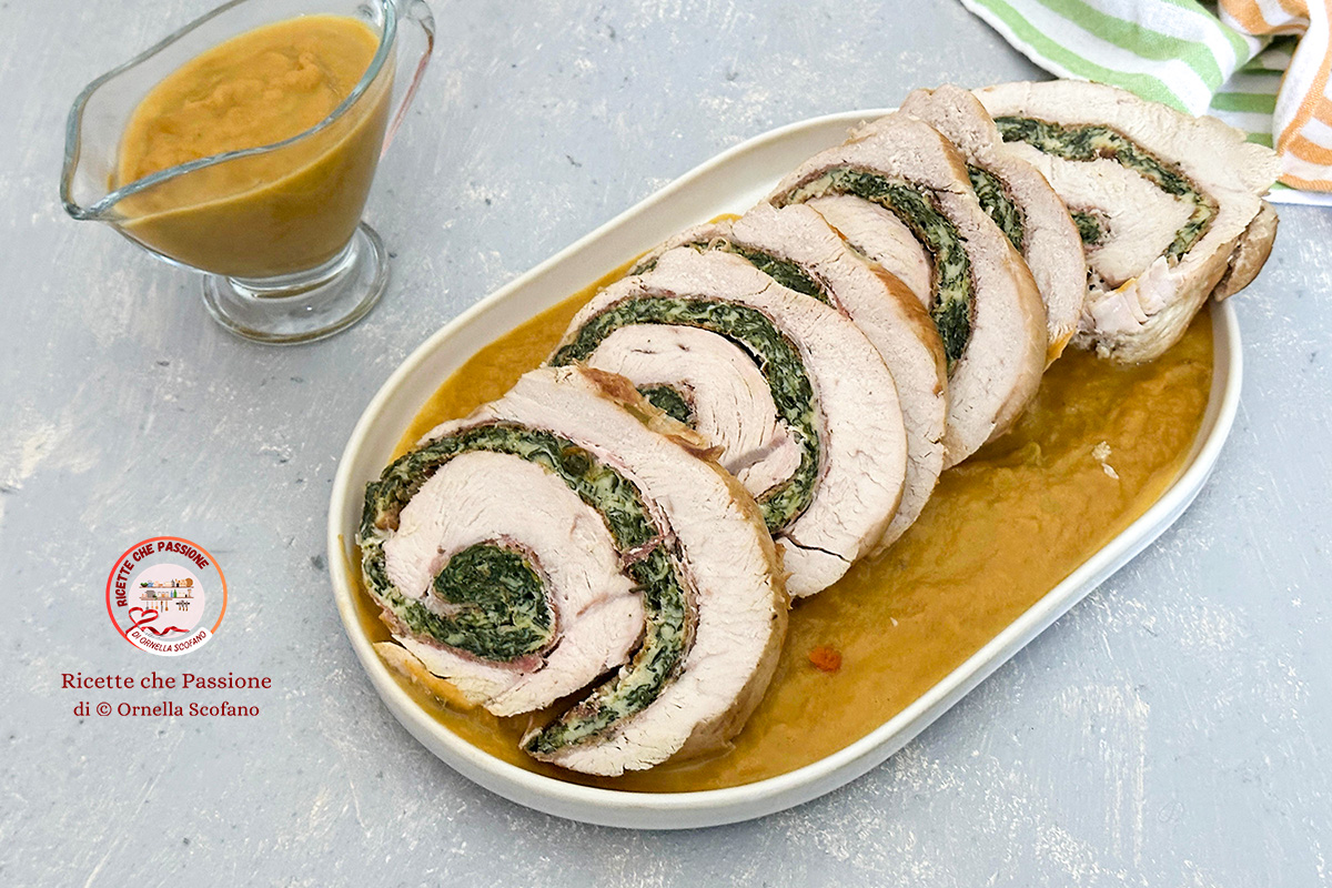 ricetta rotolo di tacchino farcito