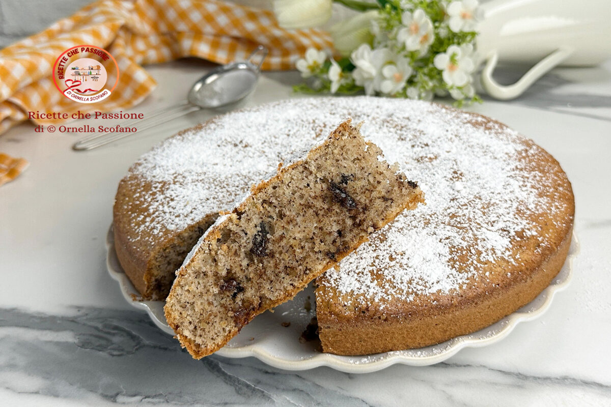 ricetta torta con frutta secca e cioccolato fondente