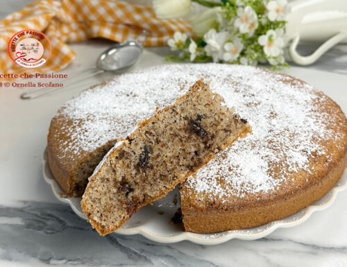 Torta frutta secca e cioccolato fondente
