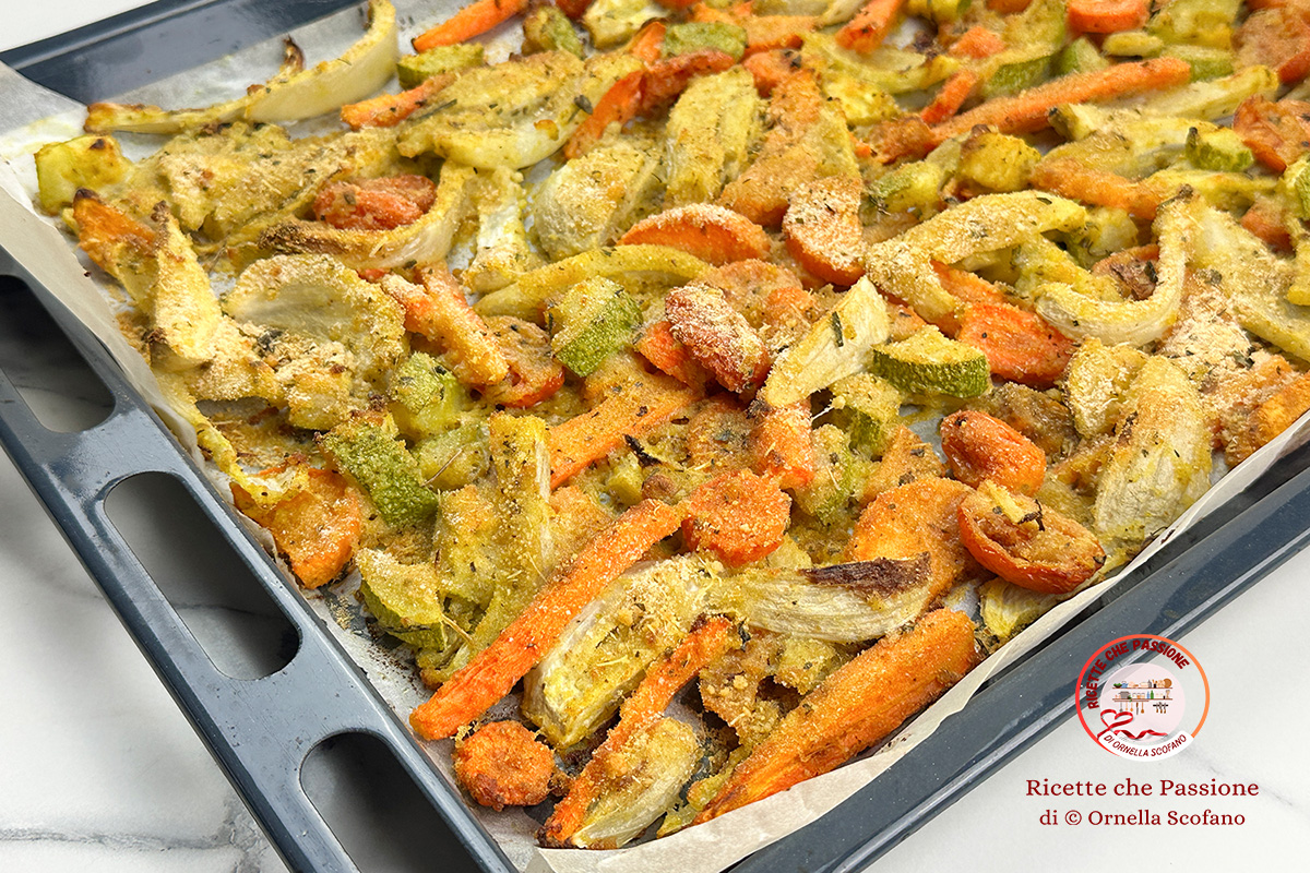 ricetta verdure mix gratinate al forno