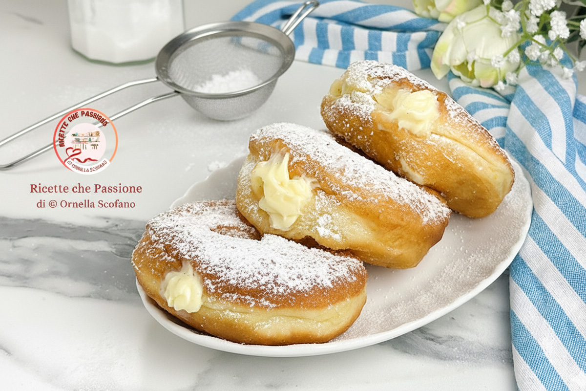 ricetta ciambelle alla crema
