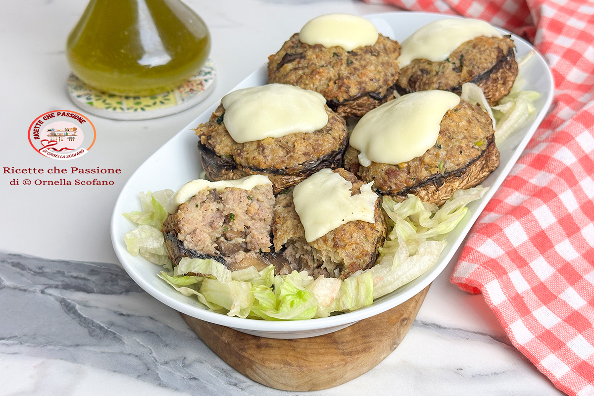 Ricetta funghi ripieni di carne