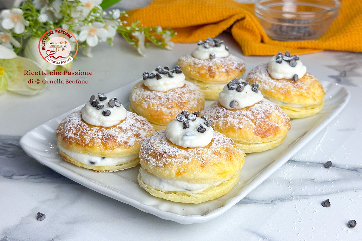 ricetta zeppole di sfoglia alla ricotta